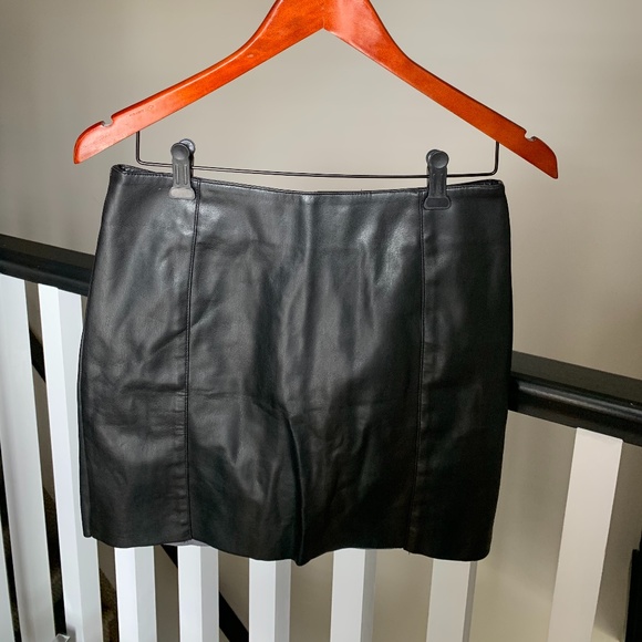 Faux Leather Bralette Top and Skirt Set - Picture 3 of 5